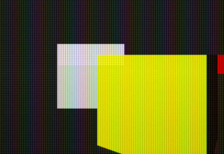 White cube rendering on top