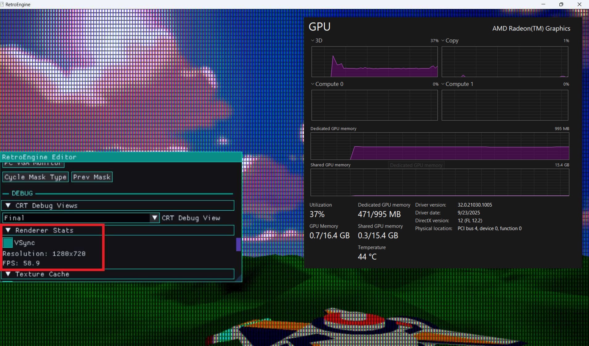 Textured terrain in RetroEngine