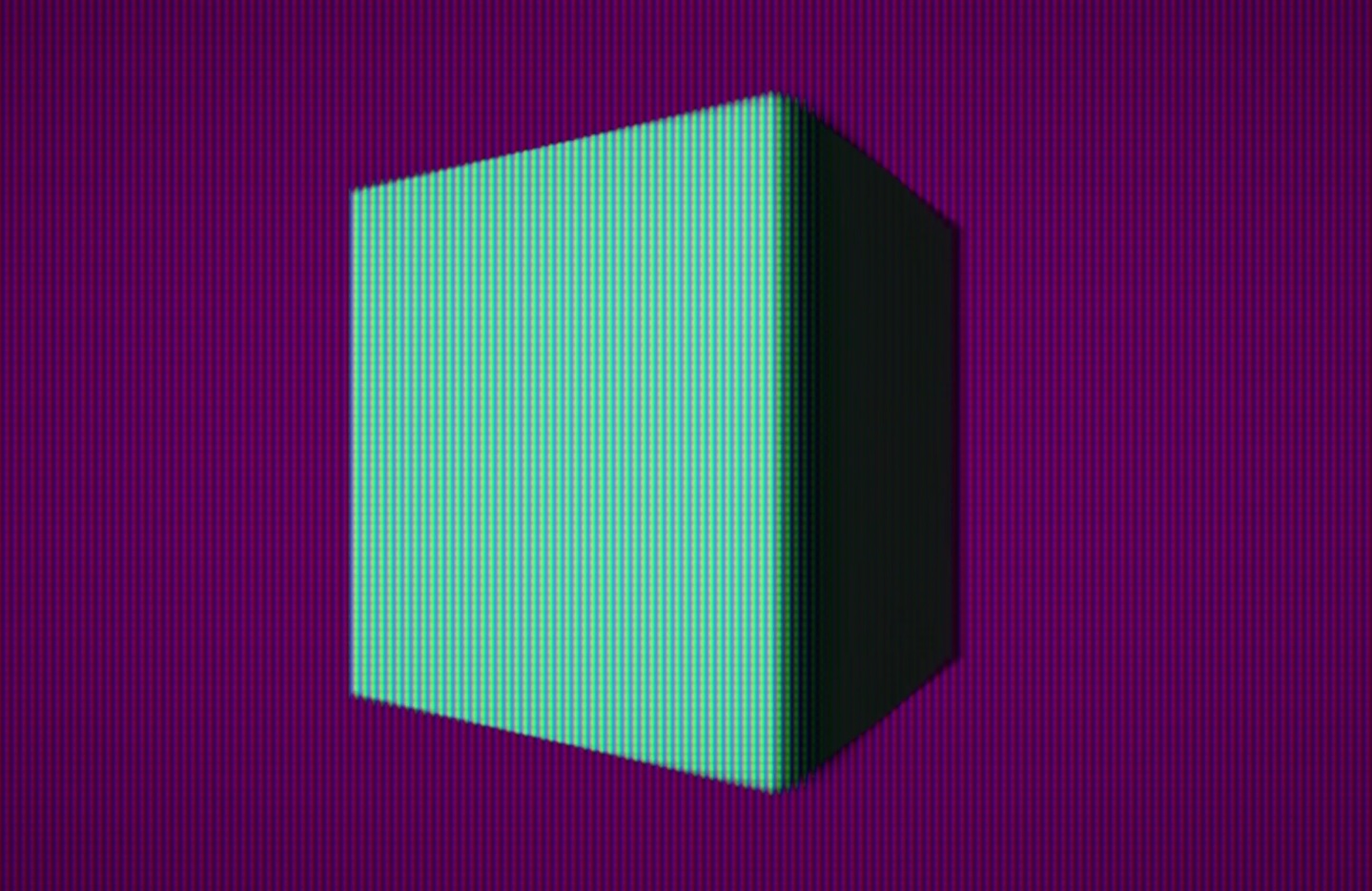 First 3D test cube rendered in RetroEngine