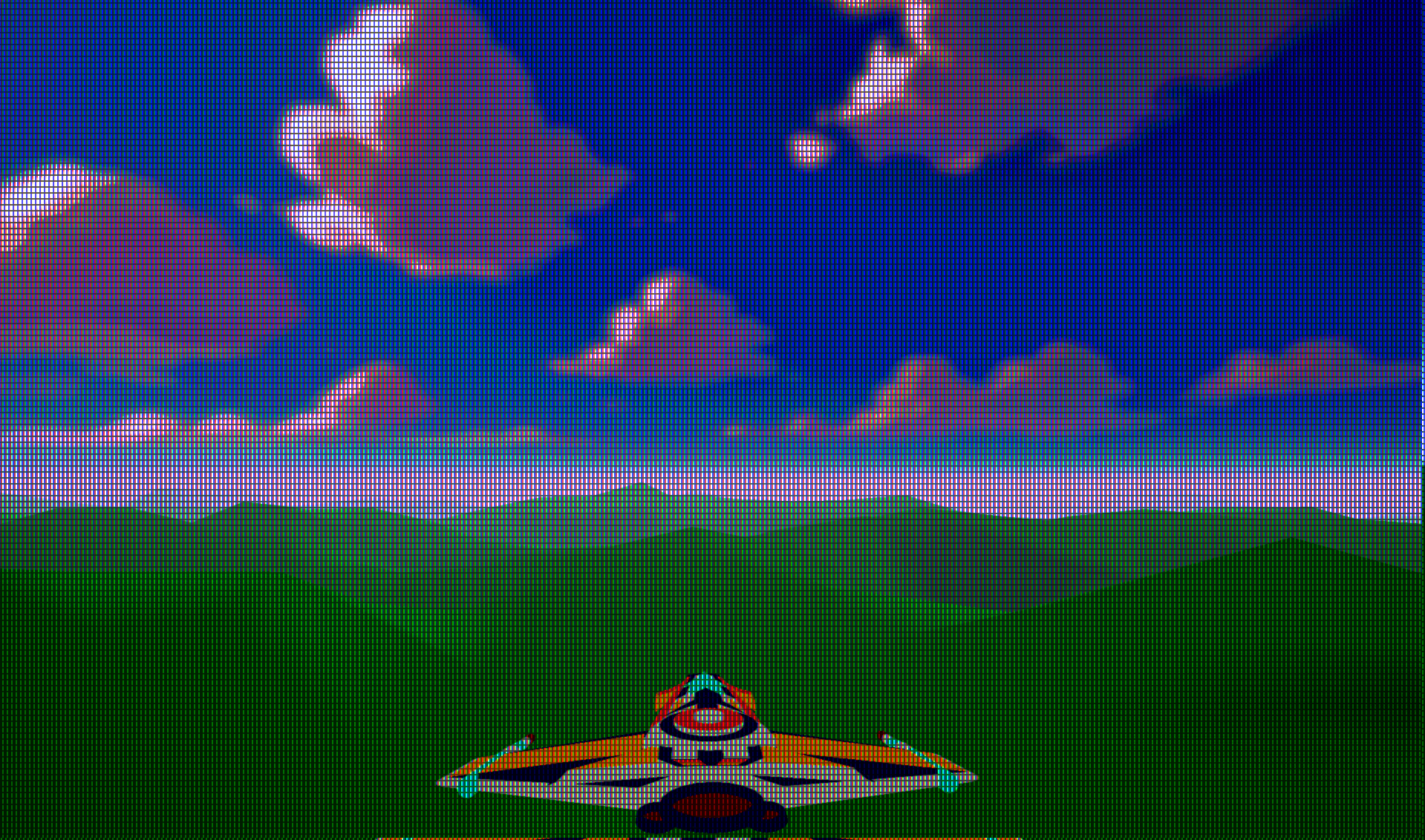 Example of terrain with fog in Retro Game Engine