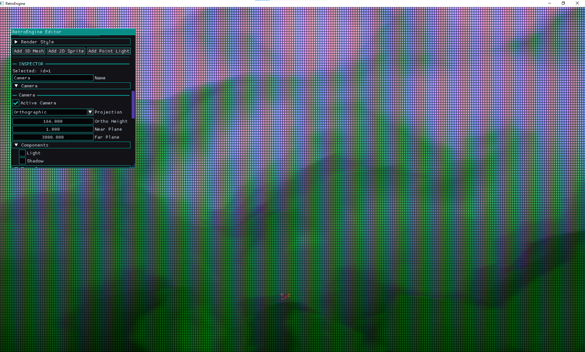 Distance only fog in Retro Game Engine